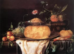 Still-Life with Cheese by Joris Van Son - Oil Painting Reproduction
