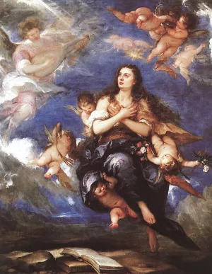 Assumption of Mary Magdalene painting by Jose Antolinez