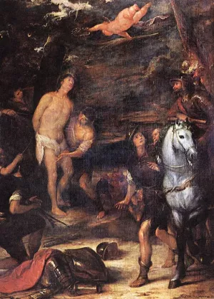 Martyrdom of St. Sebastian painting by Jose Antolinez