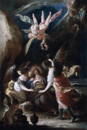 The Death of the Magdalene by Jose Antolinez Oil Painting
