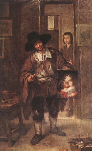 The Picture Seller by Jose Antolinez Oil Painting