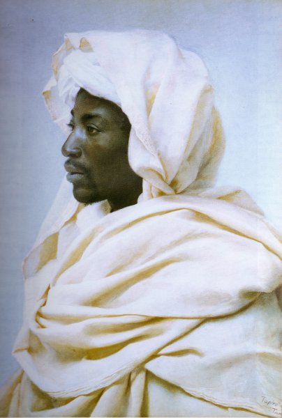 Main Product Photo of Cabeza de Negro Painting by Jose Tapiro y Baro
