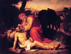 The Good Samaritan painting by Jose Tapiro y Baro