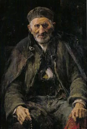 Anciano painting by Jose Benlliure y Gil