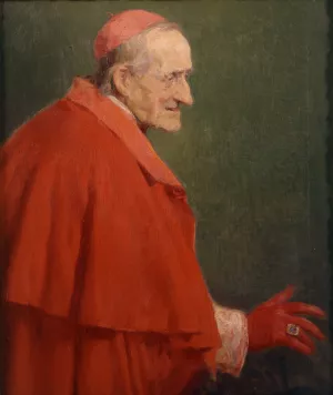 Cardenal Romano painting by Jose Benlliure y Gil