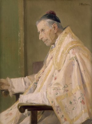 El Cura Oil painting by Jose Benlliure y Gil