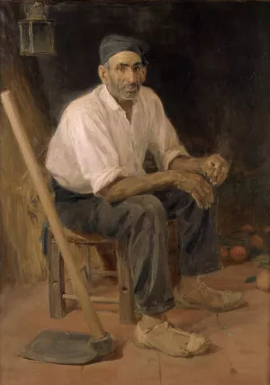 El Tio Andreu de Rocafort by Jose Benlliure y Gil Oil Painting