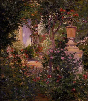Jardin Benlliure by Jose Benlliure y Gil - Oil Painting Reproduction
