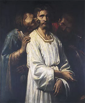 Le Baiser de Judas by Jose Benlliure y Gil - Oil Painting Reproduction