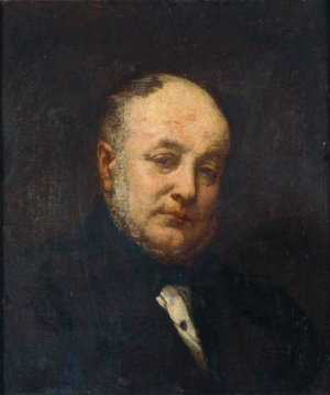 Portrait de l'Architecte Emile Gilbert Oil painting by Jose Benlliure y Gil