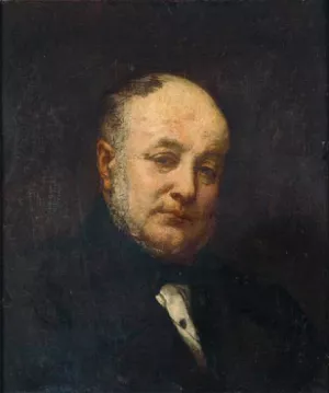 Portrait de l'Architecte Emile Gilbert by Jose Benlliure y Gil Oil Painting