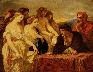 Study for L'Amour de l'Or Oil painting by Jose Benlliure y Gil