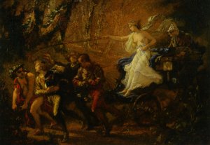 Study for the Thorny Path Oil painting by Jose Benlliure y Gil