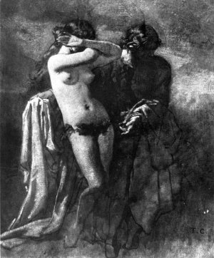 Study of a Nude Oil painting by Jose Benlliure y Gil