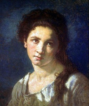 The Artist's Daughter Oil painting by Jose Benlliure y Gil