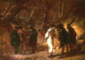 The Duel after the Masked Ball Oil painting by Jose Benlliure y Gil