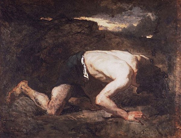Main Product Photo of The Fugitive Painting by Jose Benlliure y Gil