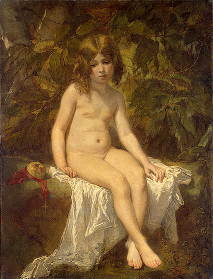 The Little Bather by Jose Benlliure y Gil - Hand-Painted Oil Painting Reproduction