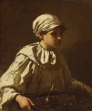 The Little Confectioner by Jose Benlliure y Gil Oil Painting