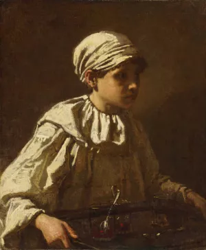 The Little Confectioner Oil painting by Jose Benlliure y Gil