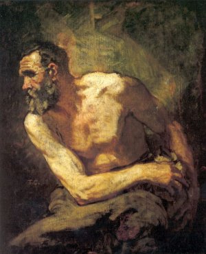 The Miser by Jose Benlliure y Gil Oil Painting