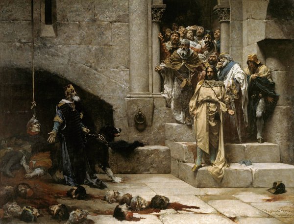 The Bell of Huesca  by Jose Casado Del Alisal   - Hand-Painted Oil Painting Reproduction