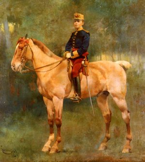 A Portrait Of Alfonso III On Horseback