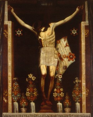 The Lord of Chalma by Jose De Mora Oil Painting