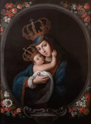Nuestra Senora Del Refugio by Jose De Paez Oil Painting