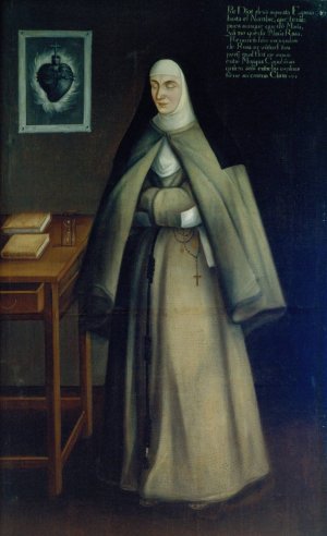 Portrait of Sister Maria Clara Josefa by Jose Del Castillo Oil Painting