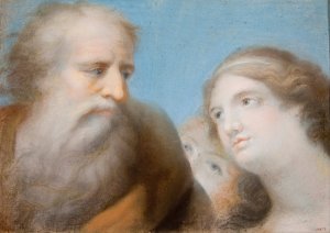 Allegory of Prudence by Jose Flaugier Oil Painting