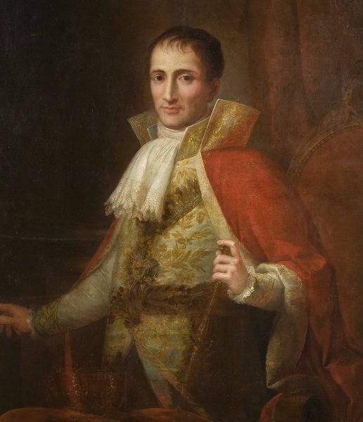 Portrait of King Joseph I  by Jose Flaugier - Hand-Painted Oil Painting Reproduction