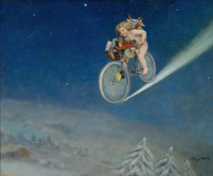 Christmas Delivery by Jose Frappa Oil Painting