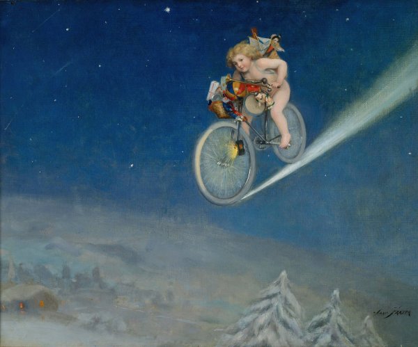 Christmas Delivery by Jose Frappa - Hand-Painted Oil Painting Reproduction