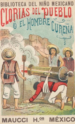 Biblioteca Del Nino Mexicano. Glorias del Pueblo o El Hombre Curena by Jose Guadalupe Posada Oil Painting