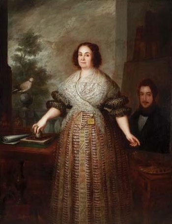 Main Product Photo of Retrato de Mujer Painting by Jose Gutierrez De La Vega