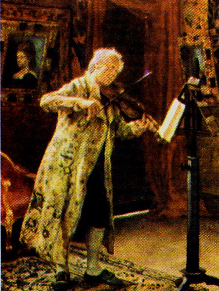 Main Product Photo of El Violinista Painting by Jose Jimenez y Aranda