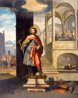 Saint Alexius by Jose Juarez Oil Painting