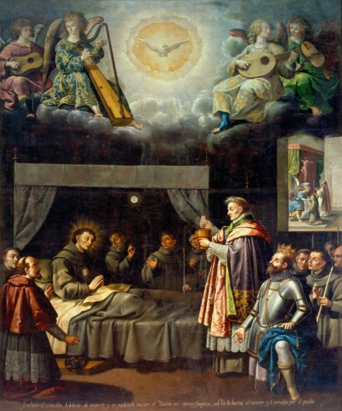 The Last Communion Of Saint Bonaventure by Jose Juarez - Hand-Painted Oil Painting Reproduction