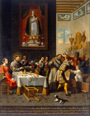 The Miracle Of Saint Francis Of Assisi by Jose Juarez Oil Painting