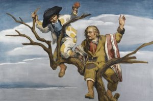 Robando Manzanas by Jose Maria Sert Oil Painting