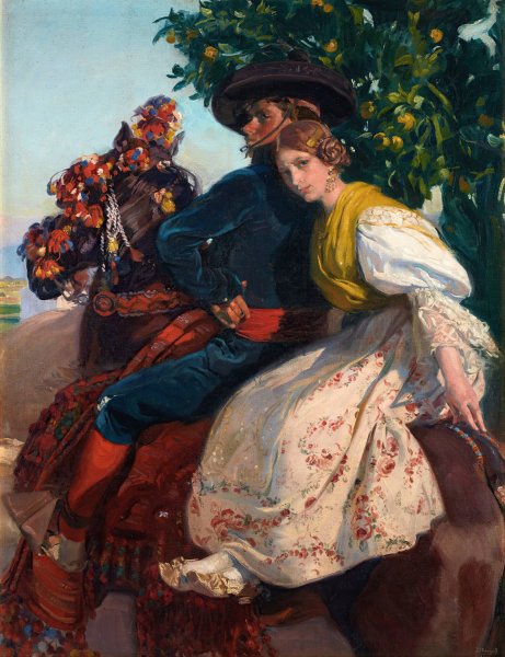 Main Product Photo of Grupa Valenciana Painting by Jose Mongrell