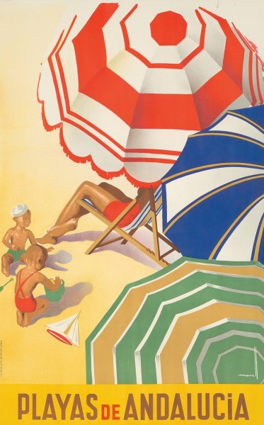 Main Product Photo of Playas de Andalucia  Painting by Jose Morell