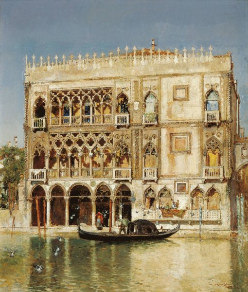 Ca d'Oro  by Jose Moreno Carbonero - Hand-Painted Oil Painting Reproduction