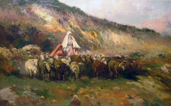 Main Product Photo of Pastora Painting by Jose Navarro Llorens