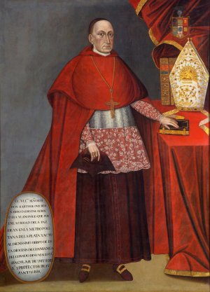 Bartholomew Fabro y Palacios, Bishop of Huamanga by Jose Nunez De Sotomayor Oil Painting
