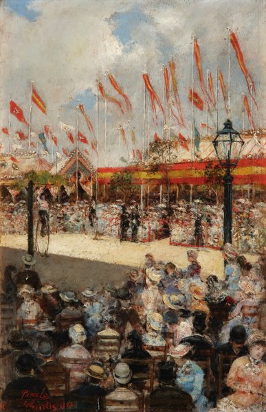 La Feria De Cadiz  by Jose Pinelo - Hand-Painted Oil Painting Reproduction