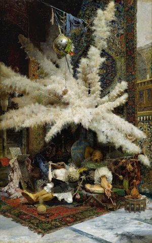 Spanish Siesta by Jose Villegas Cordero Oil Painting