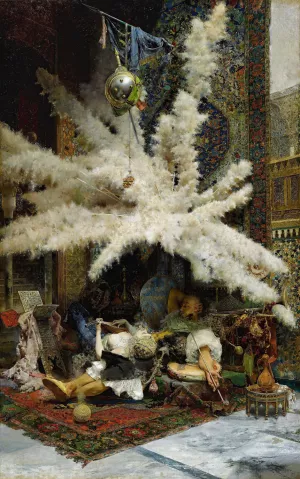 Spanish Siesta by Jose Villegas Cordero Oil Painting