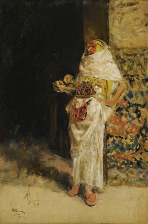 The Harem Guard by Jose Villegas Cordero Oil Painting
